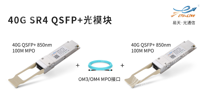 常见的6款40G QSFP+光模块型号介绍及应用