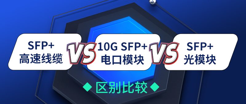SFP+高速线缆VS 10G SFP+电口模块VS SFP+光模块区别比较