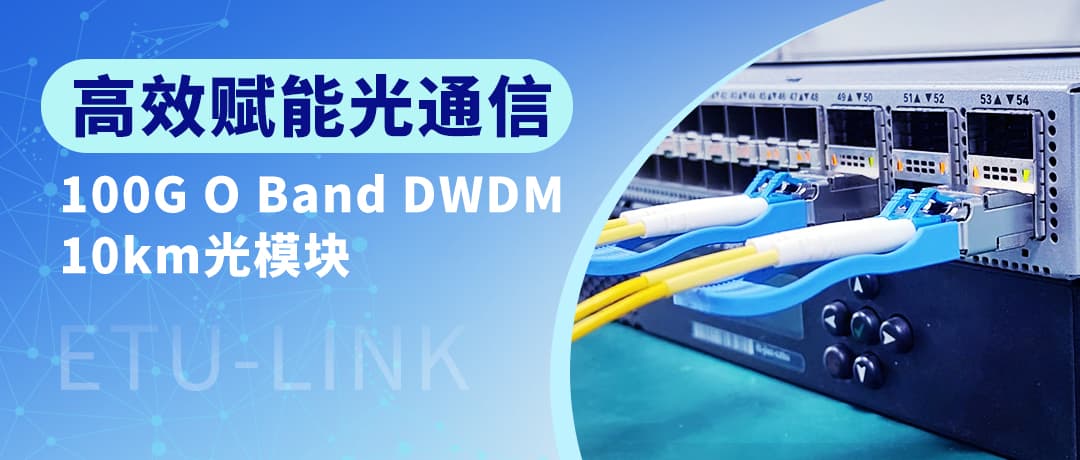 低损耗高效能100G O Band DWDM 10km光模块 | 支持密集波分复用