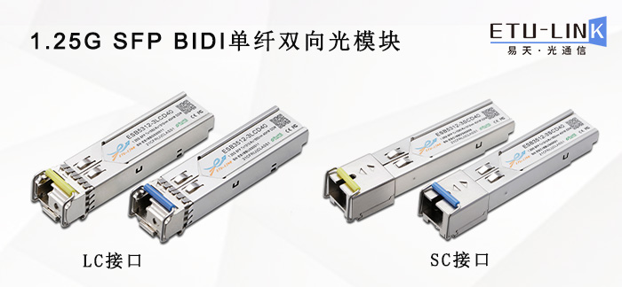 盘点1.25G SFP BiDi单纤双向光模块产品大全