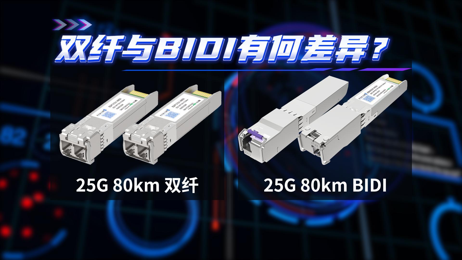 25G 80km双纤&BIDI光模块：远距传输的创新标杆